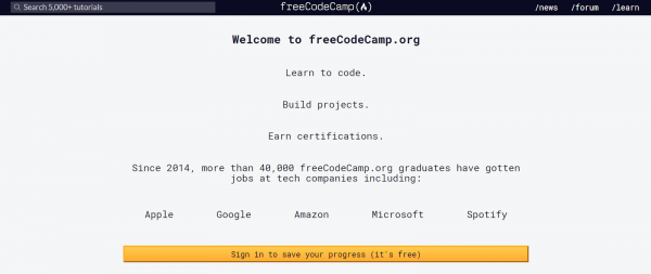 Khóa học lập trình code miễn phí của Freecodecamp - thegioigoicuoc.com