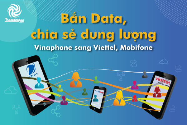 Cách Bắn Data, Chia sẻ Dung lượng Vinaphone sang Viettel, Mobifone